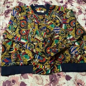 Liz Claiborne Nautical Bomber Jacket